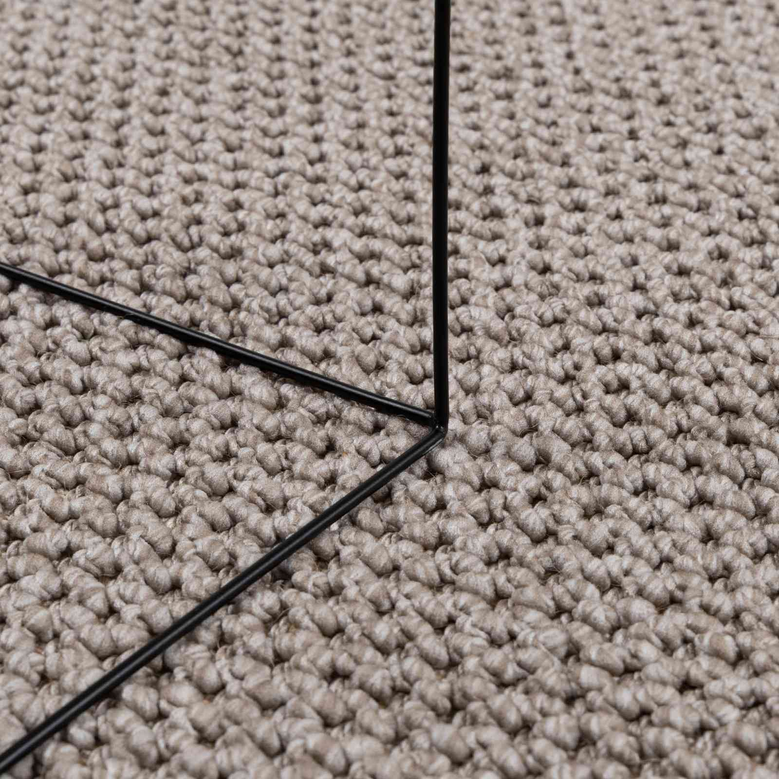 Vloerkleden Rond HUARTE Taupe Ø 160 CM Polyester image 5