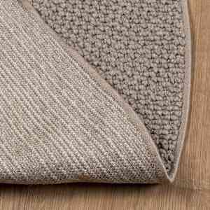 Kusové koberce Kulatý LUGO Krémová a Taupe Ø 120 CM Polyester - obrázek 4