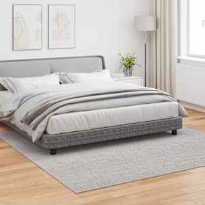 Kusové koberce LUGO Krémová a šedá 240 x 240 cm Polyester - obrázek 3