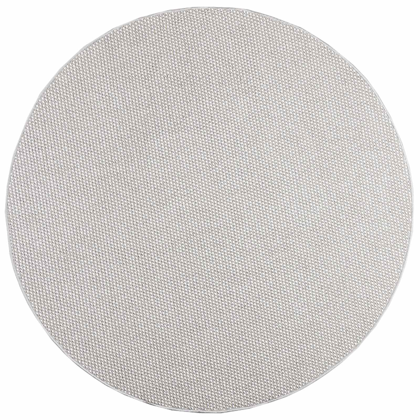 Vloerkleden Rond HUARTE Crème en Grijs Ø 120 CM Polyester image 2