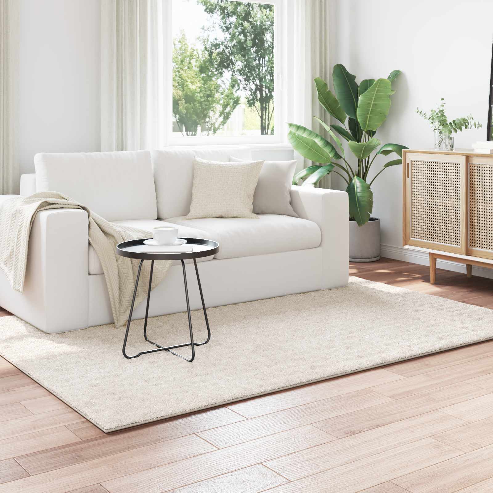 Teritorijas paklāji Taisnstūra Krēmkrāsa 170 x 120 cm