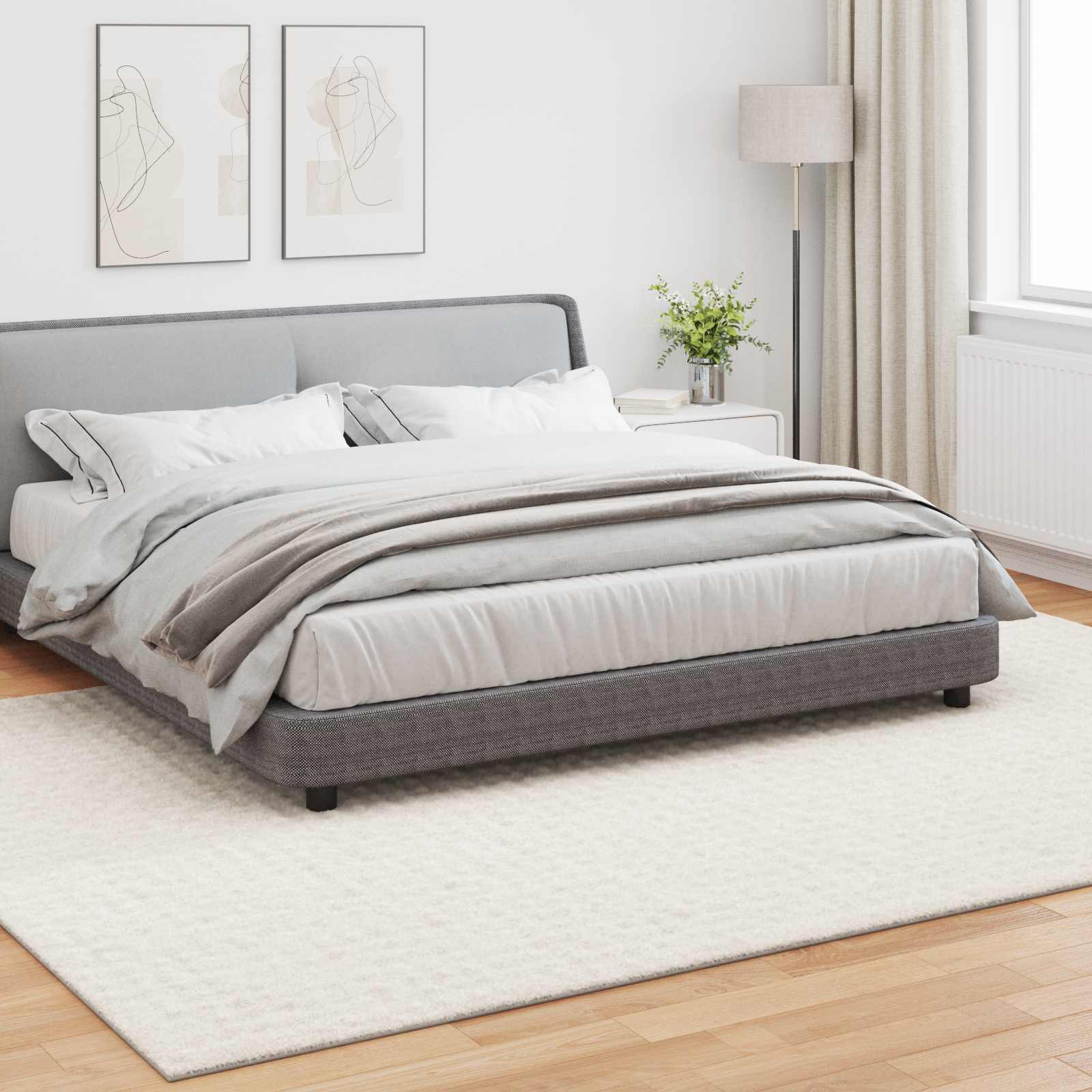 Thumbnail - vidaXL Bereichsteppiche SIROLO Creme 340 x 240 cm Polyester