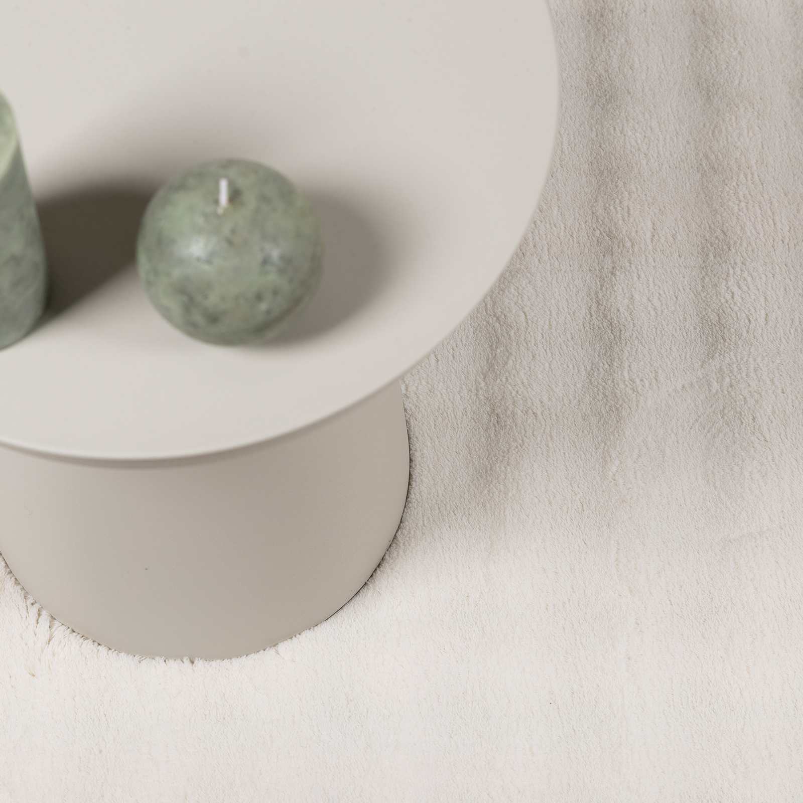 Teritorijas paklāji Apaļš Krēmkrāsa Ø 200 CM