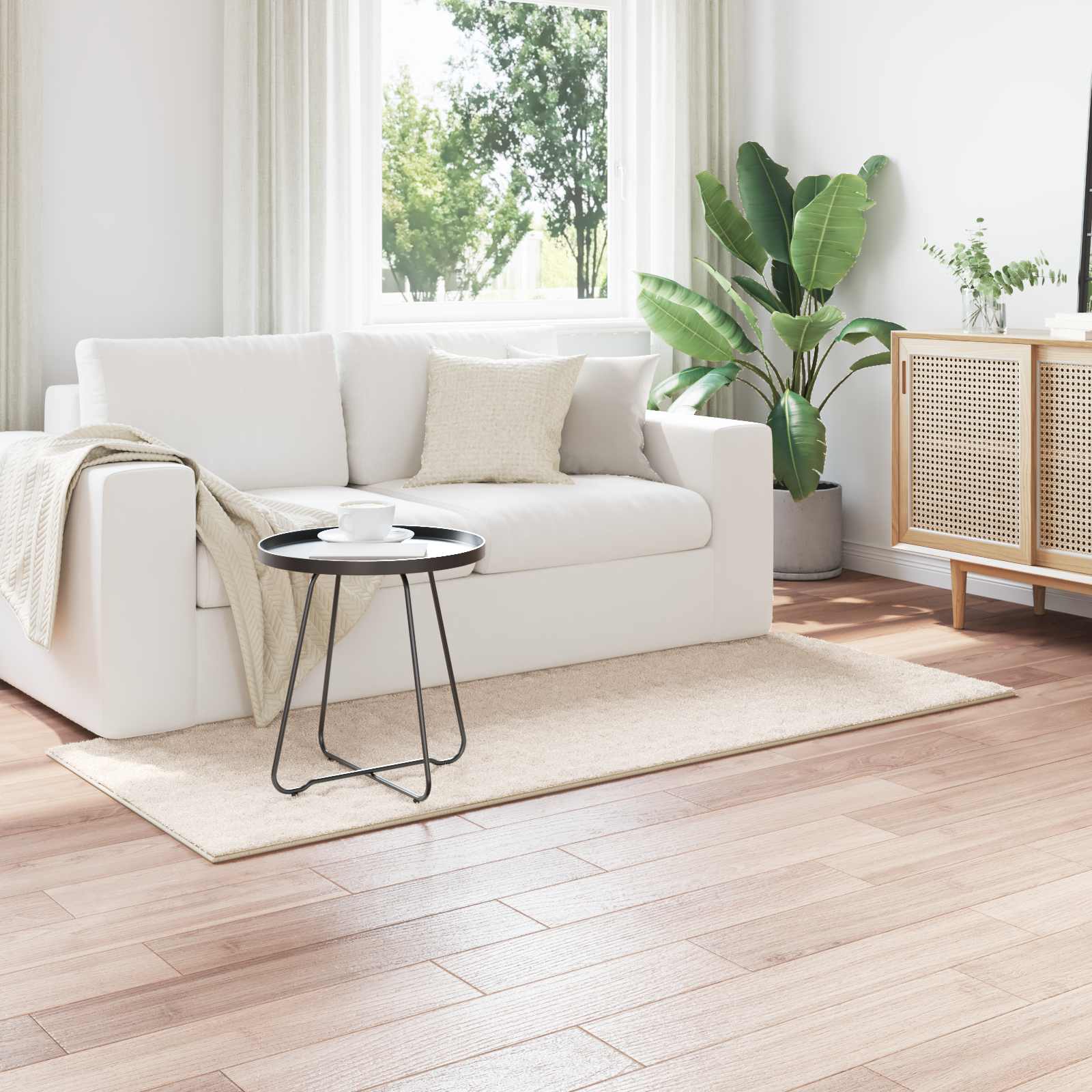 Килими за помещение SIROLO Бежово 200 x 80 см Полиестер