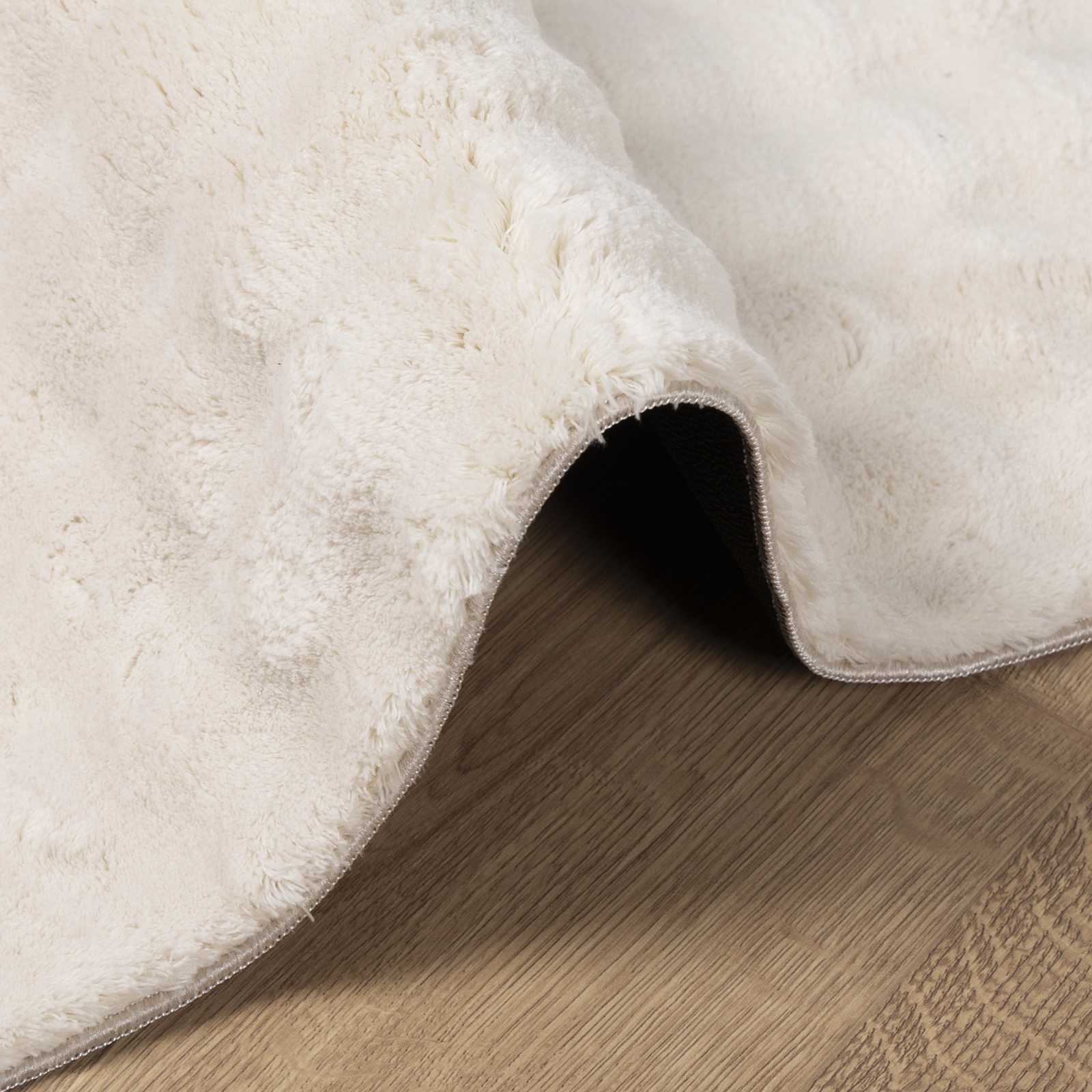 Vloerkleden Rechthoekig HUARTE Beige 170 x 120 cm Polyester image 4