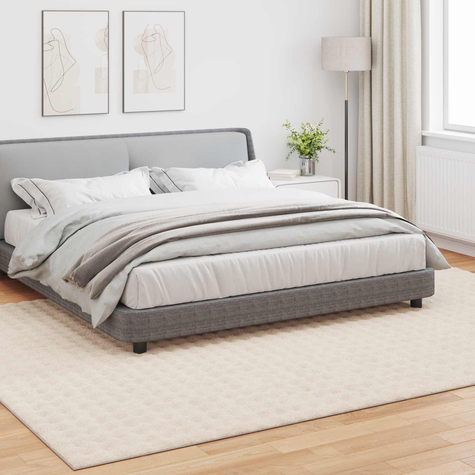 Thumbnail - vidaXL Bereichsteppiche HUARTE Beige 280 x 200 cm Polyester