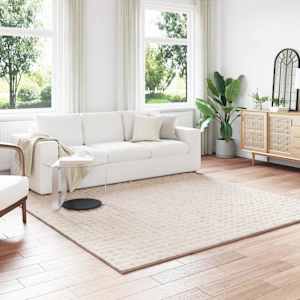 Kusové koberce Čtvercový SIROLO Béžová 240 x 240 cm Polyester - obrázek 1