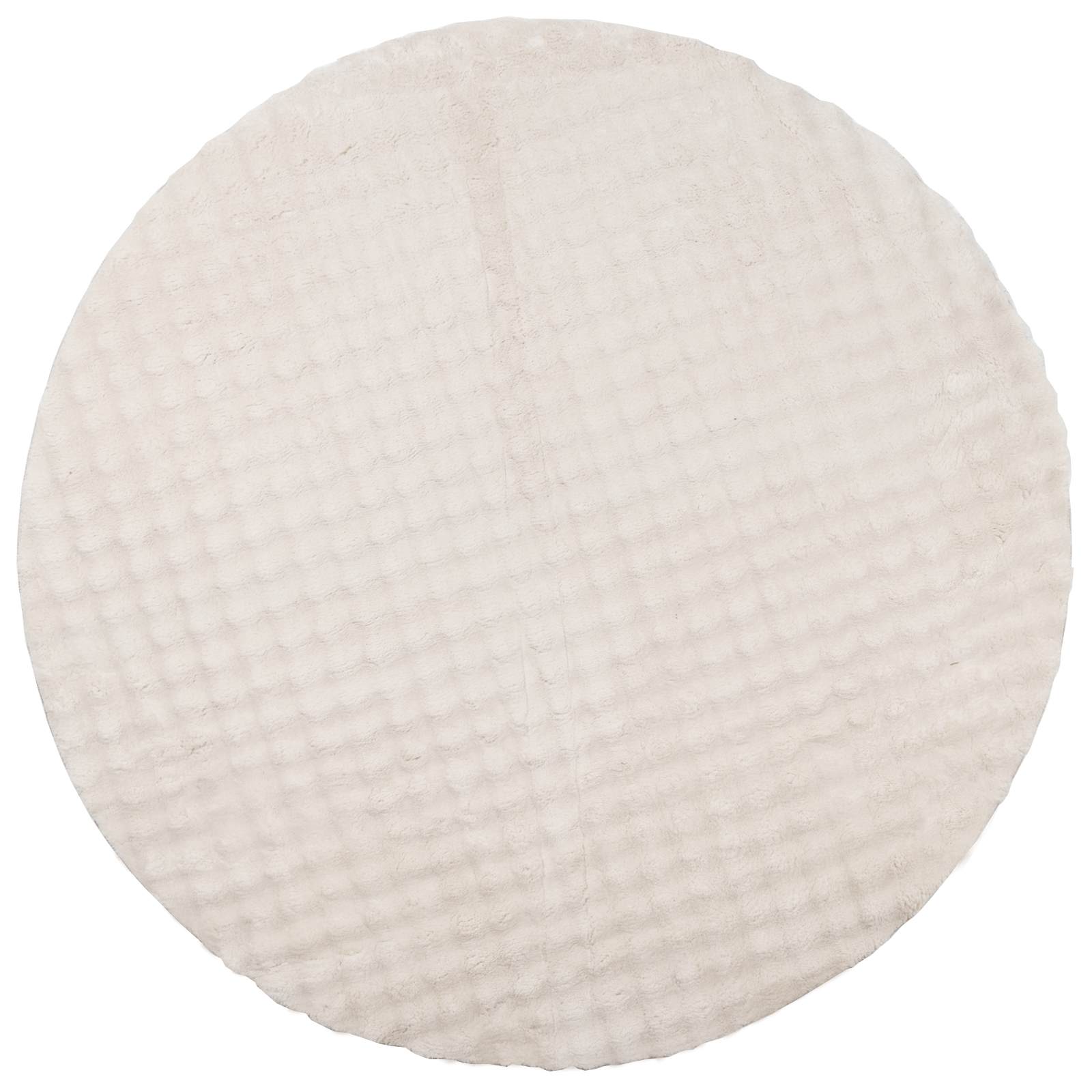 Thumbnail - vidaXL Bereichsteppiche Rund HUARTE Beige Ø 120 CM Polyester