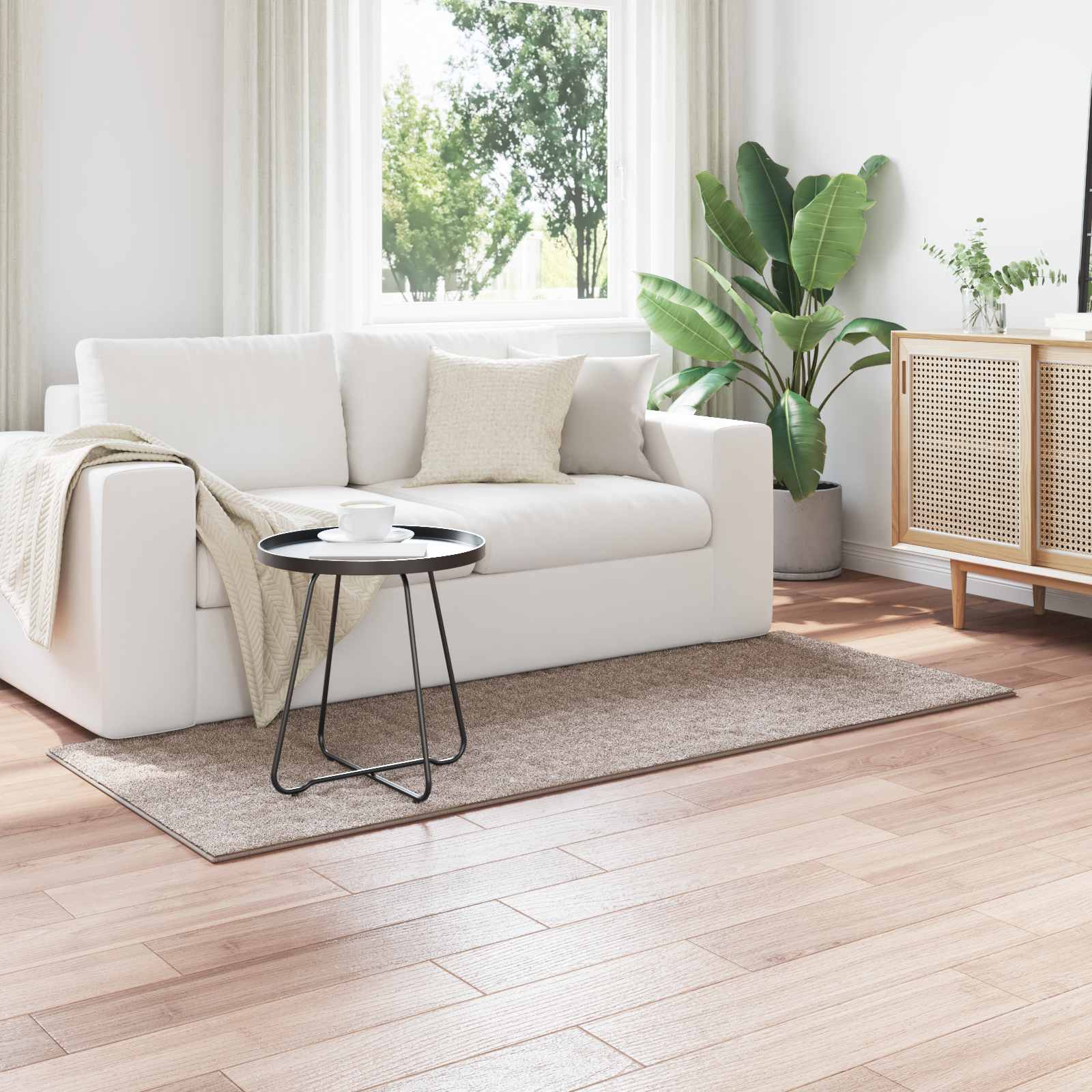 vidaXL Covoare de zonă Dreptunghiular Nisipiu 150 x 80 cm