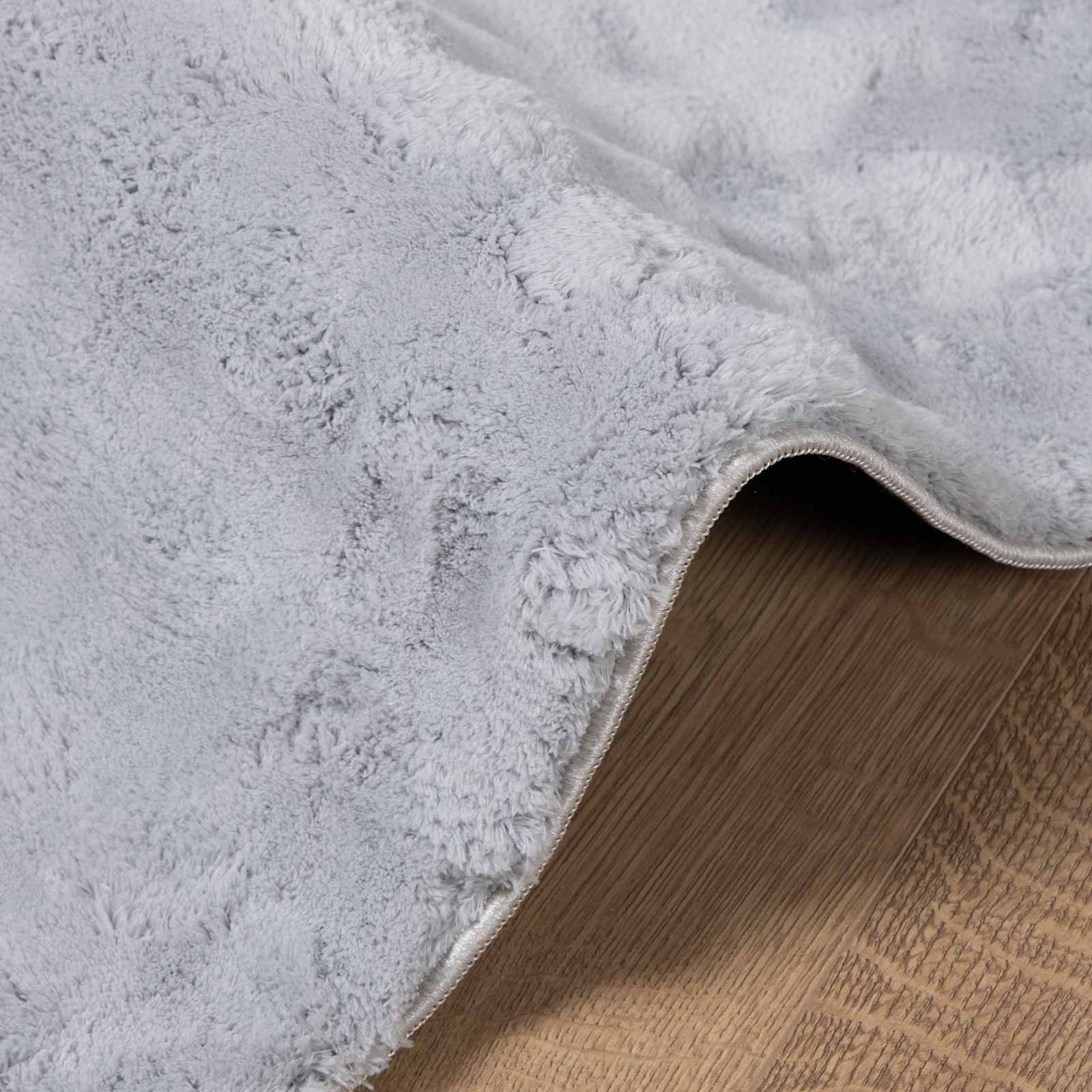 Vloerkleden Rechthoekig HUARTE Grijs 170 x 120 cm Polyester image 5