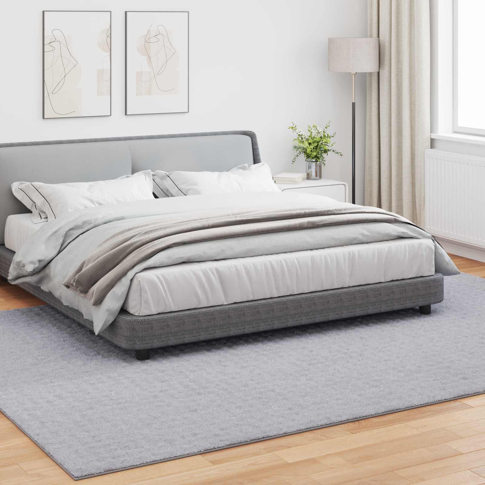 Thumbnail - vidaXL Bereichsteppiche Rechtwinklig HUARTE Grau 340 x 240 cm