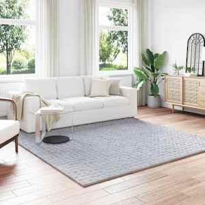Kusové koberce Čtvercový SIROLO Šedá 240 x 240 cm Polyester - obrázek 1