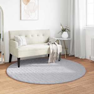 Kusové koberce Kulatý SIROLO Šedá Ø 160 CM Polyester - obrázek 1