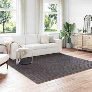 Kusové koberce SIROLO Antracitová 240 x 240 cm Polyester - obrázek 1