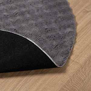 Kusové koberce Kulatý SIROLO Antracitová Ø 120 CM Polyester - obrázek 4