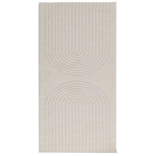 vidaXL Siseruumide vaip GALATI Kreemjas 150 x 80 cm Pol&uuml;ester