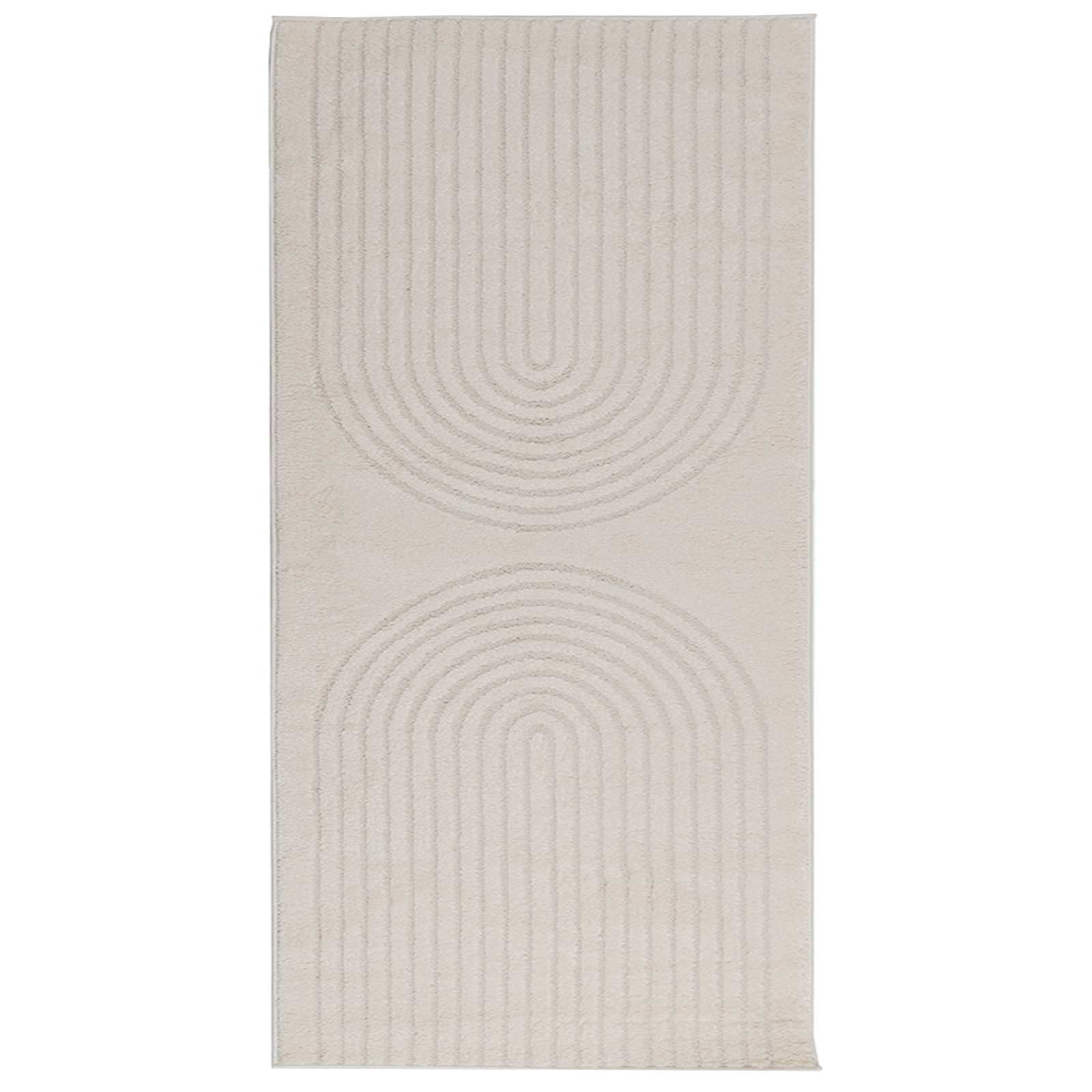 Thumbnail - vidaXL Bereichsteppiche Rechtwinklig GALATI Creme 200 x 80 cm