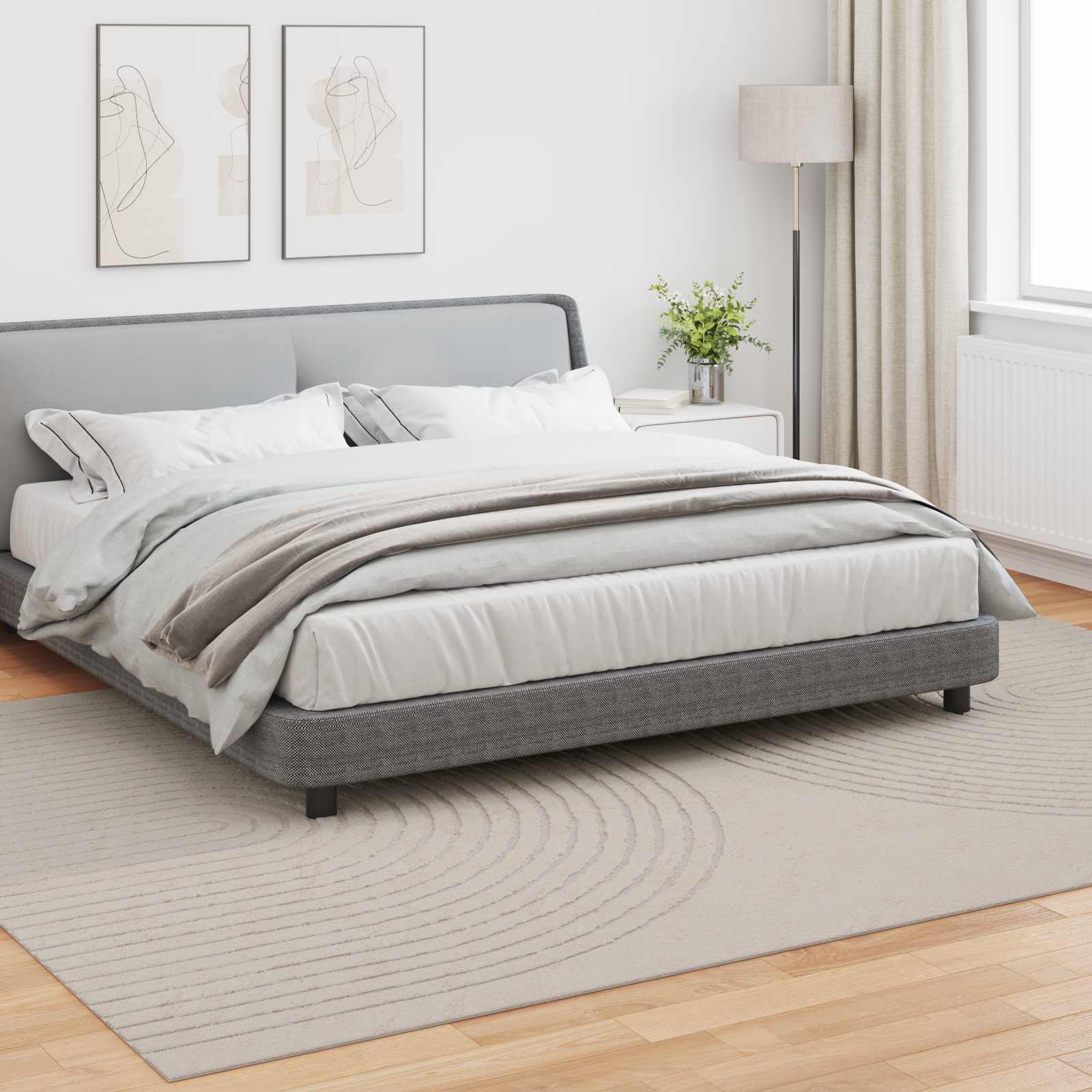 Thumbnail - vidaXL Bereichsteppiche GALATI Creme 340 x 240 cm Polyester