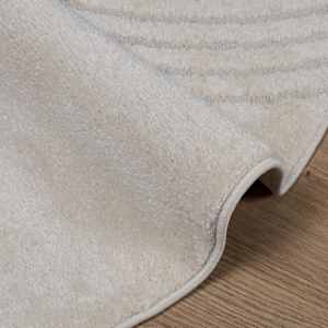 Kusové koberce Kulatý GALATI Krémová Ø 160 CM Polyester - obrázek 5