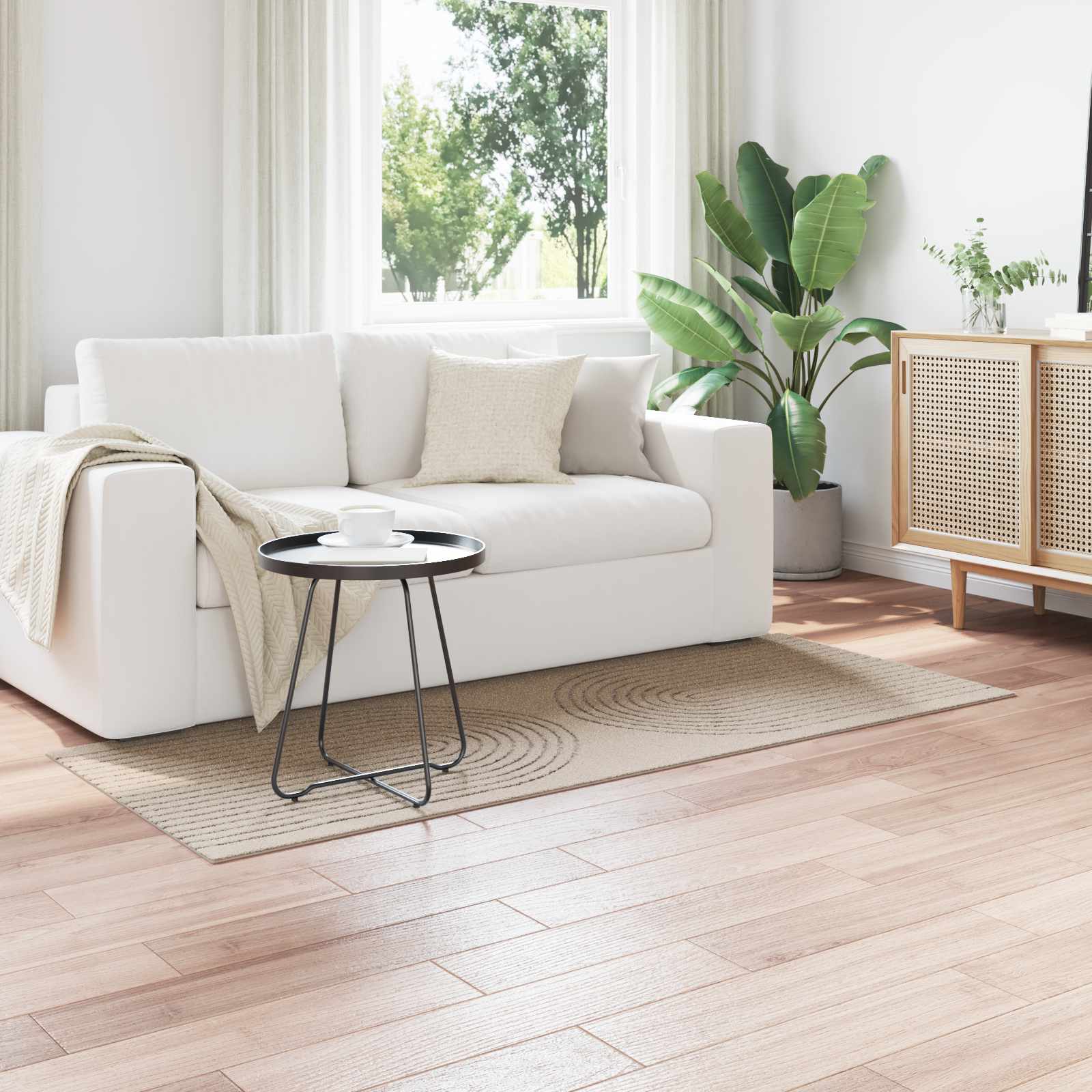 vidaXL Bereichsteppiche Rechtwinklig HUARTE Beige 150 x 80 cm