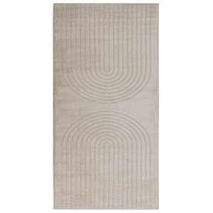 vidaXL Siseruumide vaip GALATI Beež 80 x 150 cm Pol&uuml;ester Medium Pile