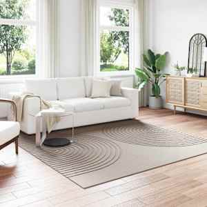 Kusové koberce Čtvercový GALATI Béžová 240 x 240 cm Polyester - obrázek 1