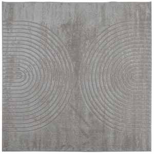 Kusové koberce Čtvercový GALATI Šedý 120 x 120 cm Polyester - obrázek 2