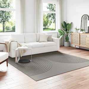 Kusové koberce Čtvercový GALATI Šedý 240 x 240 cm Polyester - obrázek 1
