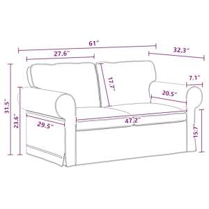 Set pohovek 2 pcs Tmavě šedá 155 x 82 x 80 cm textil - obrázek 11
