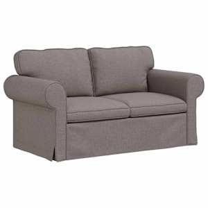 Set pohovek 2 pcs Taupe 155 x 82 x 80 cm textil - obrázek 5