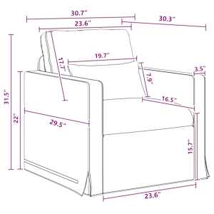 Set pohovek 2 pcs Tmavě šedá 139 x 78 x 80 cm textil - obrázek 10