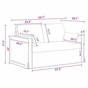 Set pohovek 2 pcs Tmavě šedá 139 x 78 x 80 cm textil - obrázek 11