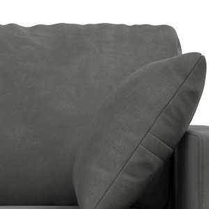 Set pohovek 2 pcs Tmavě šedá 138 x 78 x 80 cm samet - obrázek 6