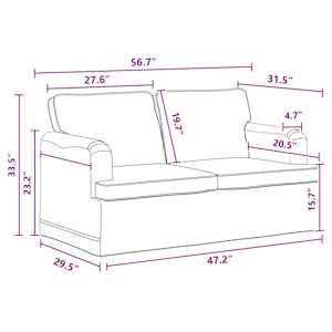 Set pohovek 2 pcs Tmavě šedá 144 x 80 x 85 cm textil - obrázek 11
