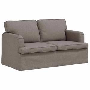 Set pohovek 2 pcs Taupe 144 x 80 x 85 cm textil - obrázek 5