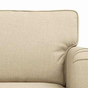 Set pohovek 2 pcs Krémová 144 x 80 x 85 cm textil - obrázek 6