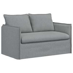 Set pohovek 2 pcs Světle šedá 136 x 82 x 85 cm textil - obrázek 5