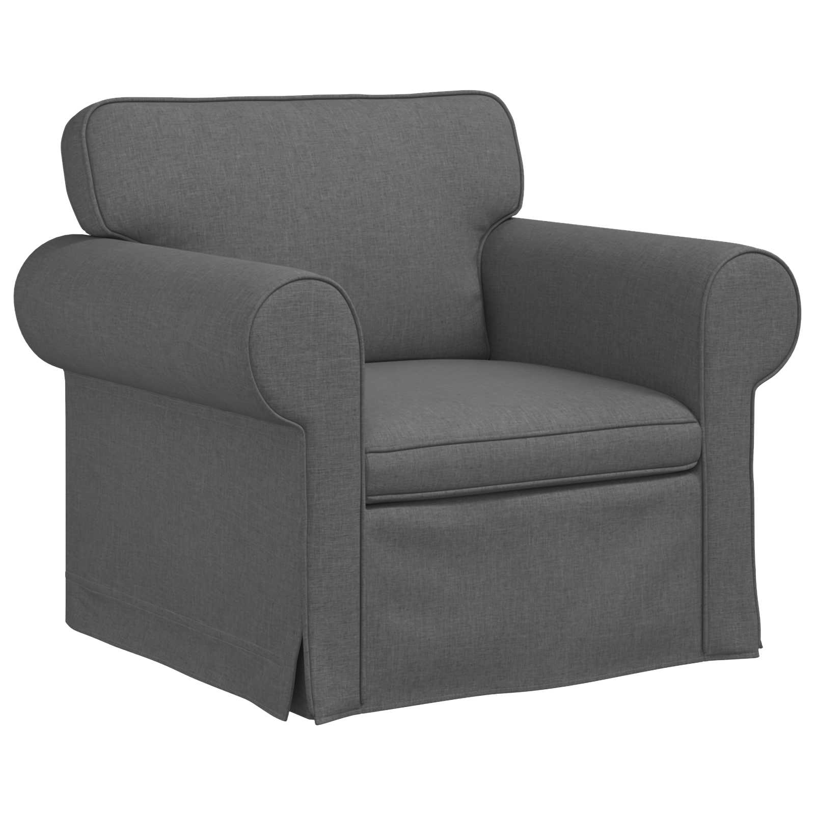 Kavč 2 pcs Temno siva - slika 4