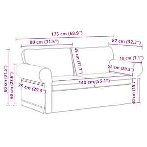 Set pohovek 2 pcs Tmavě zelená 175 x 82 x 80 cm textil - obrázek 10