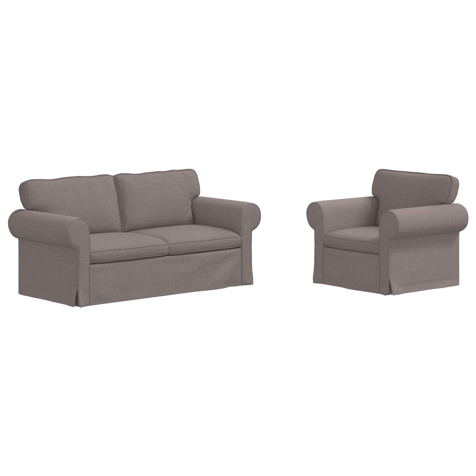 Kavč 2 pcs Taupe - slika 2