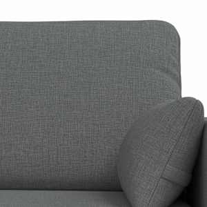 Set pohovek 2 pcs Tmavě šedá 158 x 78 x 80 cm textil - obrázek 6