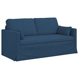 Set pohovek 2 pcs Modrá 158 x 78 x 80 cm textil - obrázek 5