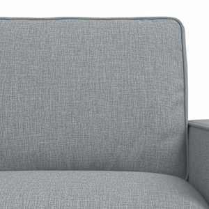 Set pohovek 2 pcs Světle šedá 182 x 80 x 82 cm textil - obrázek 6