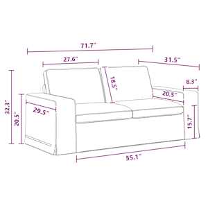 Set pohovek 2 pcs Tmavě šedá 182 x 80 x 82 cm textil - obrázek 12