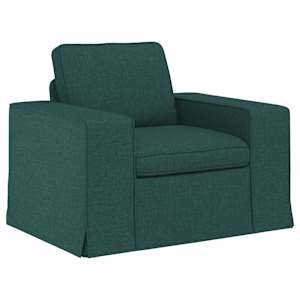 Set pohovek 2 pcs Tmavě zelená 182 x 80 x 82 cm textil - obrázek 4