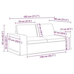 Set pohovek 2 pcs Tmavě zelená 182 x 80 x 82 cm textil - obrázek 10
