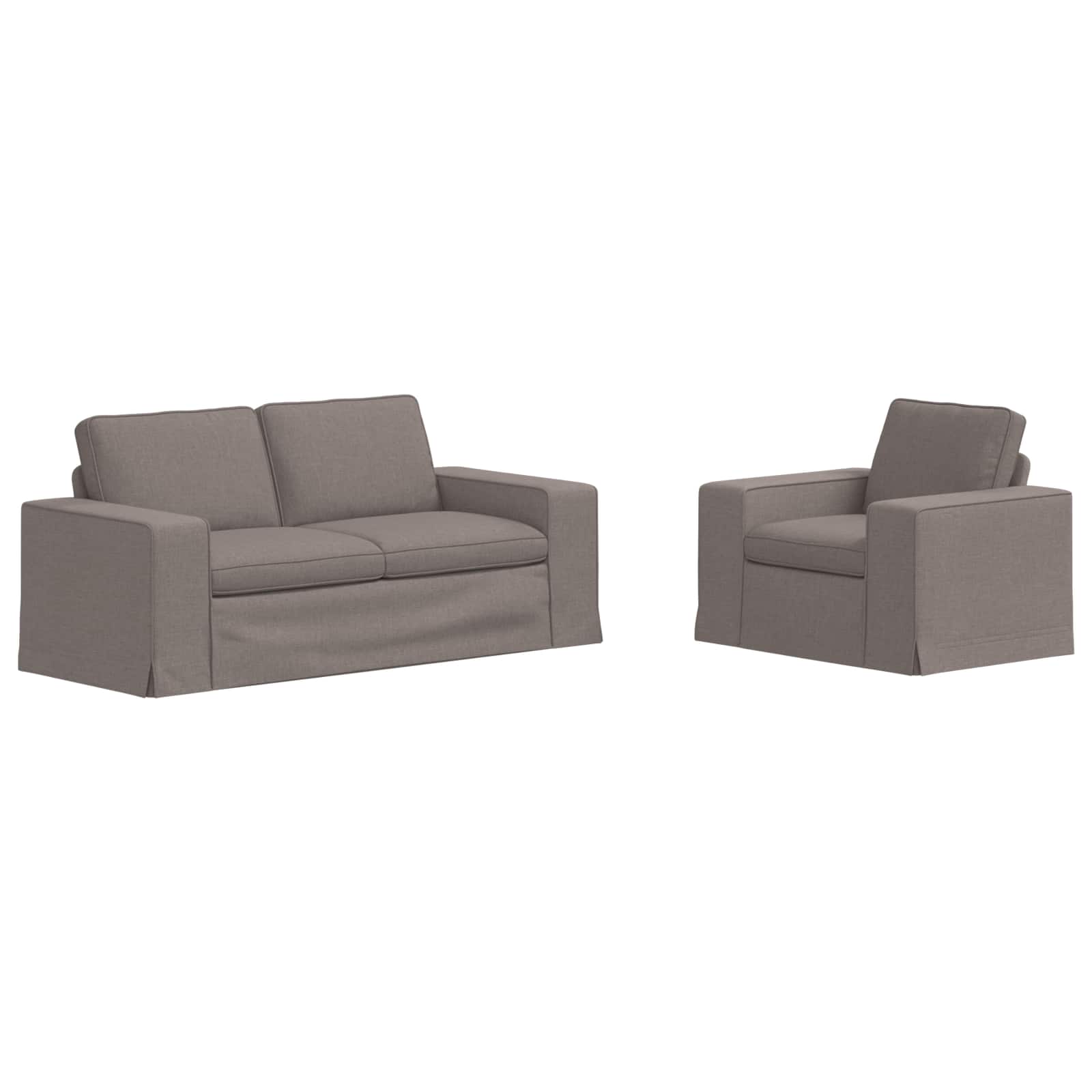 Kavč 2 pcs Taupe - slika 2
