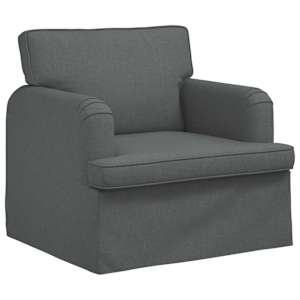 Set pohovek 2 pcs Tmavě šedá 162 x 80 x 85 cm textil - obrázek 4