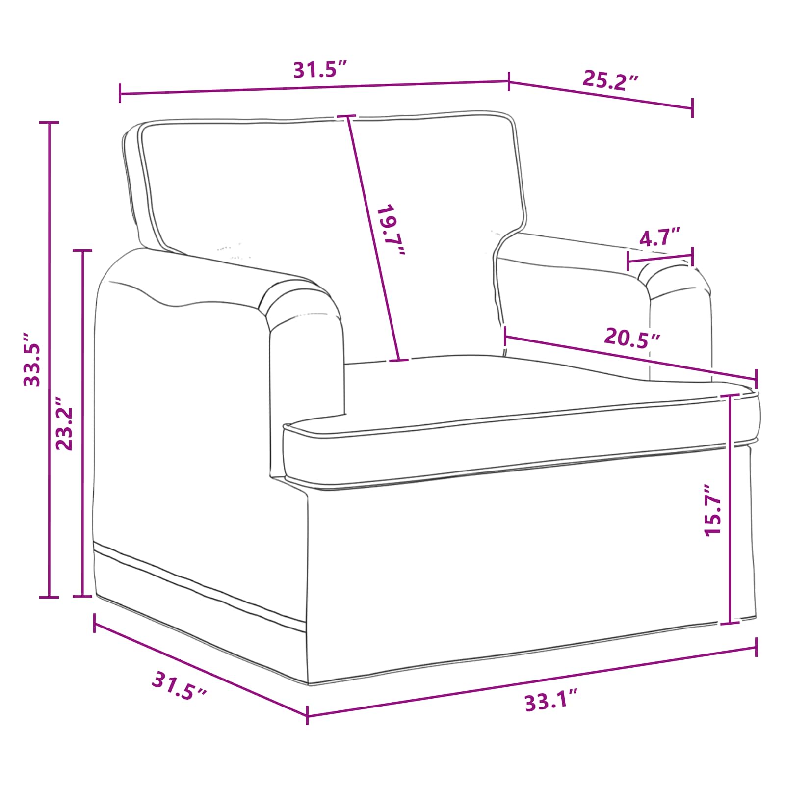 Kavč 2 pcs Temno siva - slika 10