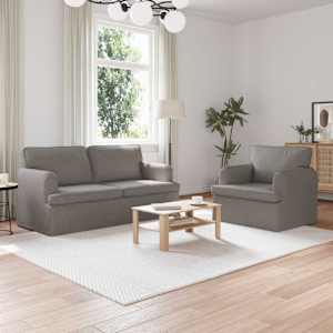Set pohovek 2 pcs Taupe 162 x 80 x 85 cm textil - obrázek 1